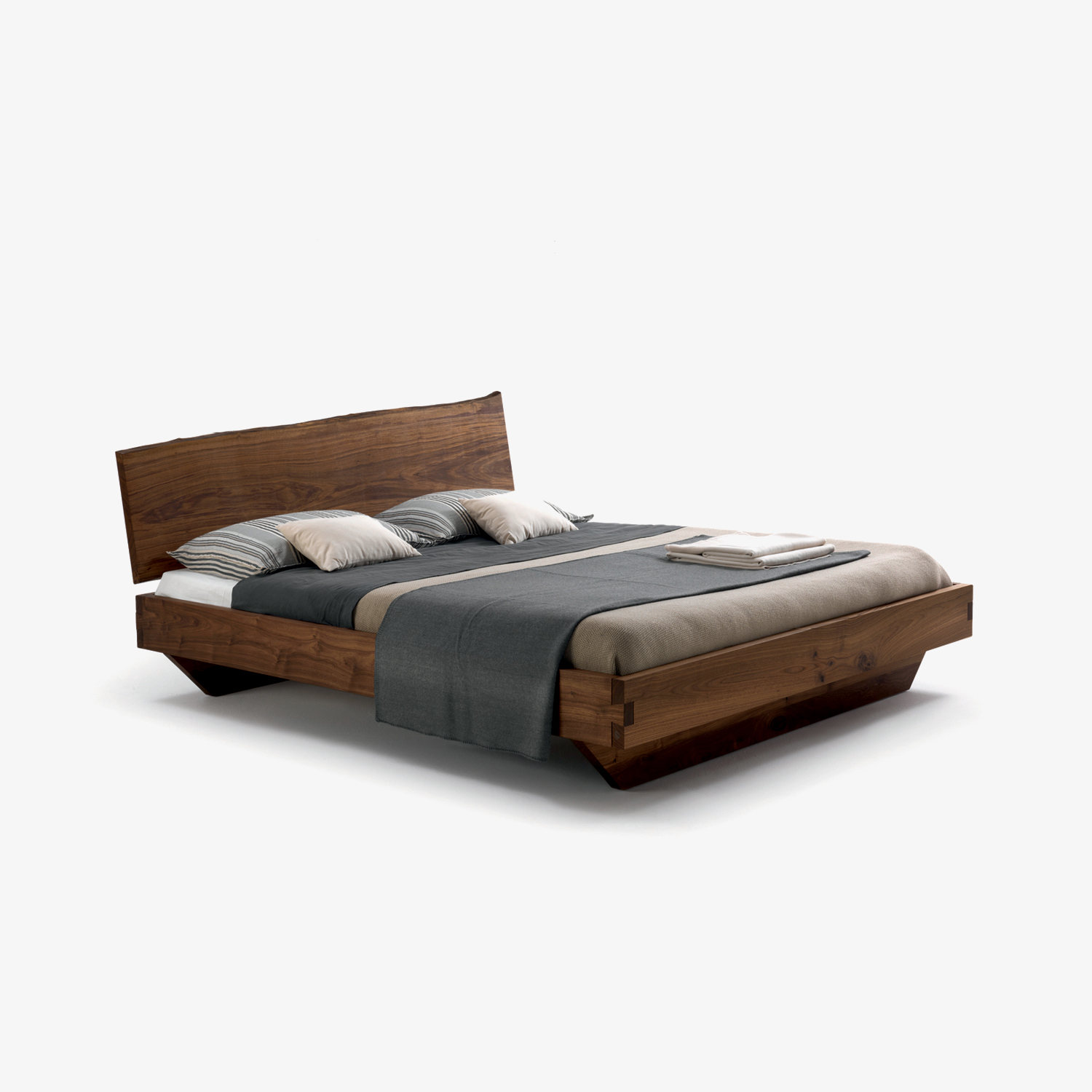 Letto matrimoniale legno NATURA 6 | Letto moderno legno | Letto legno massello