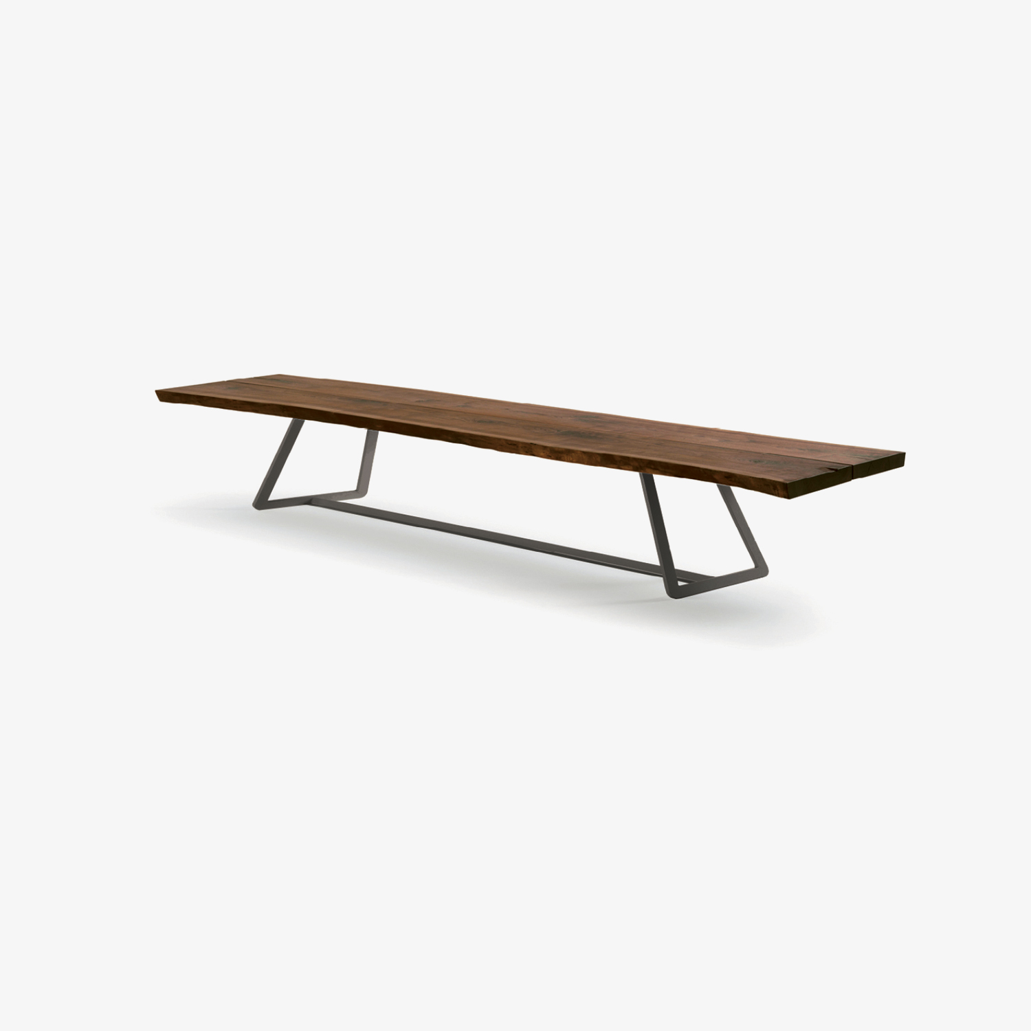 Panca in legno con struttura ferro CALLE CULT BENCH | Panca moderna | Panca legno per interni | Panca